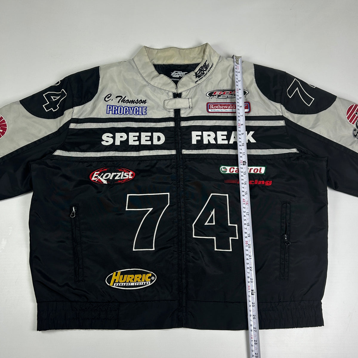 L - Vintage 1990's Fast Lane Racing Crew Jacket 74