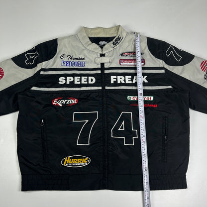 L - Vintage 1990's Fast Lane Racing Crew Jacket 74