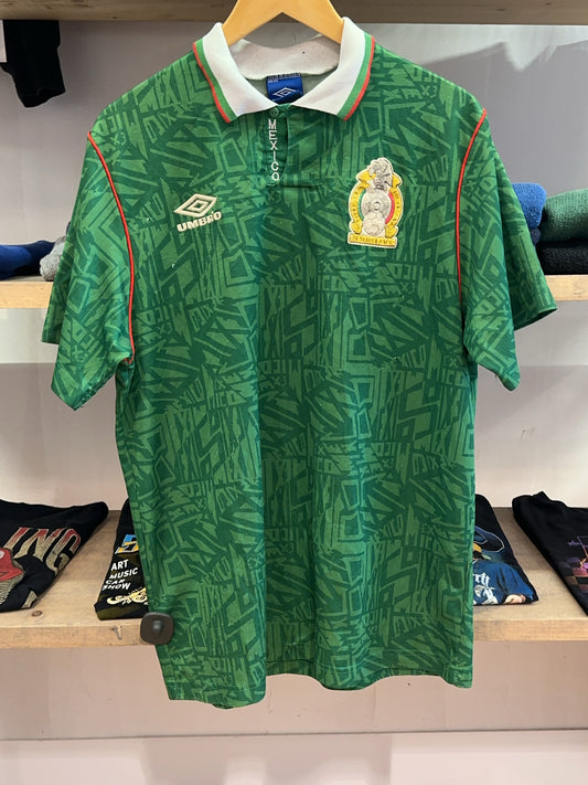 L - 1993-1994 Mexico Umbro Home Football Shirt