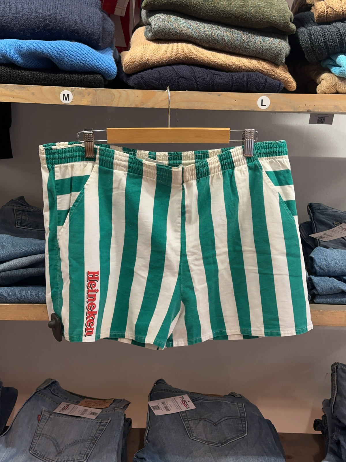 M - Heineken 1980's Heineken Leasure Wear Swim Swim Pants