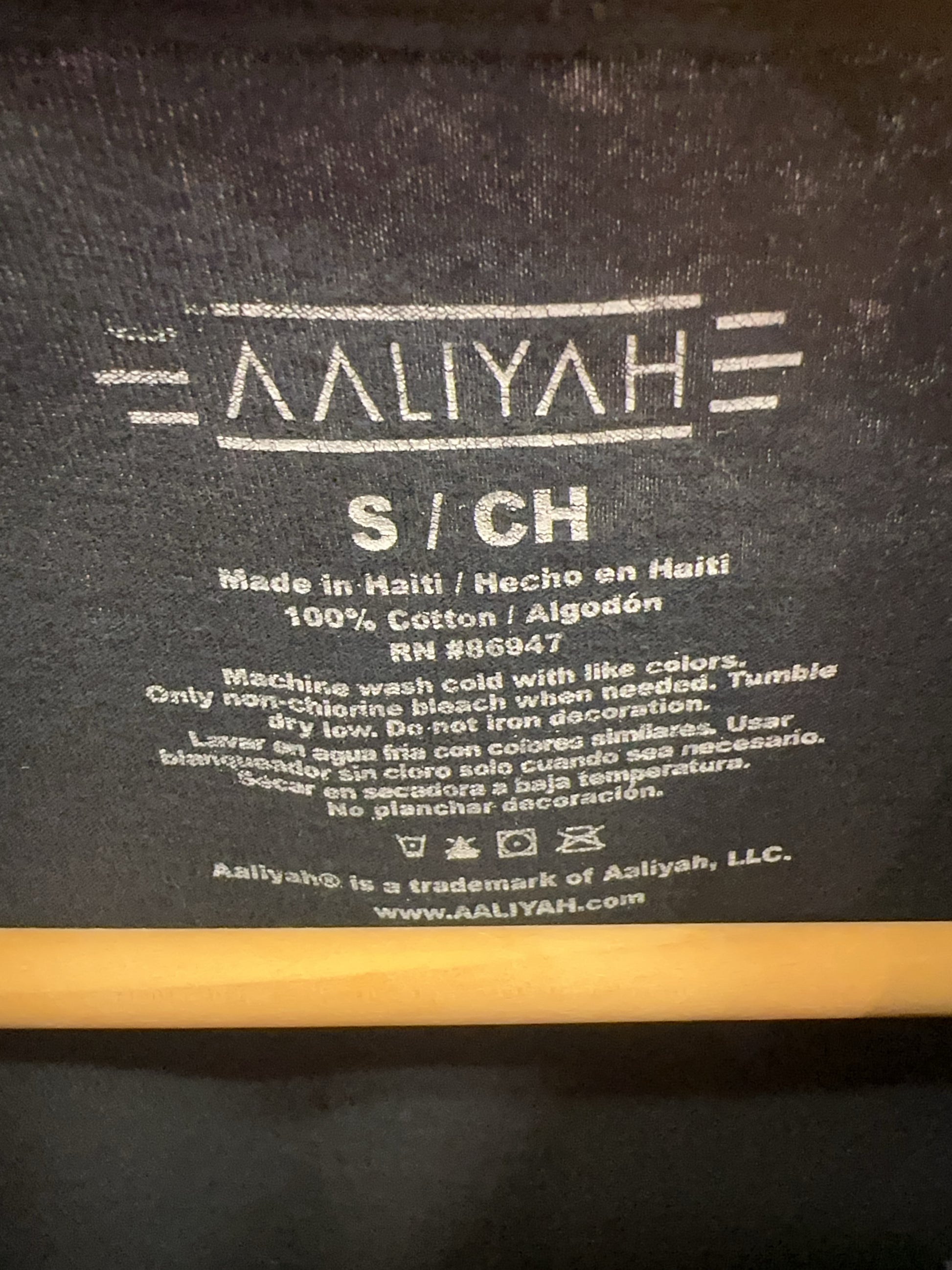 S - Aaliyah Band T-shirt
