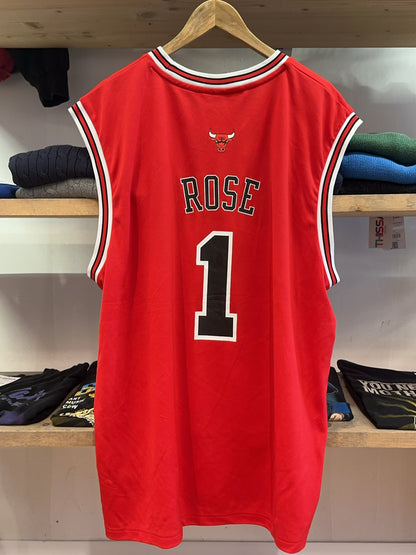 XL - 2010-2011 Chicago Bulls Adidas Home Derrick Rose 1