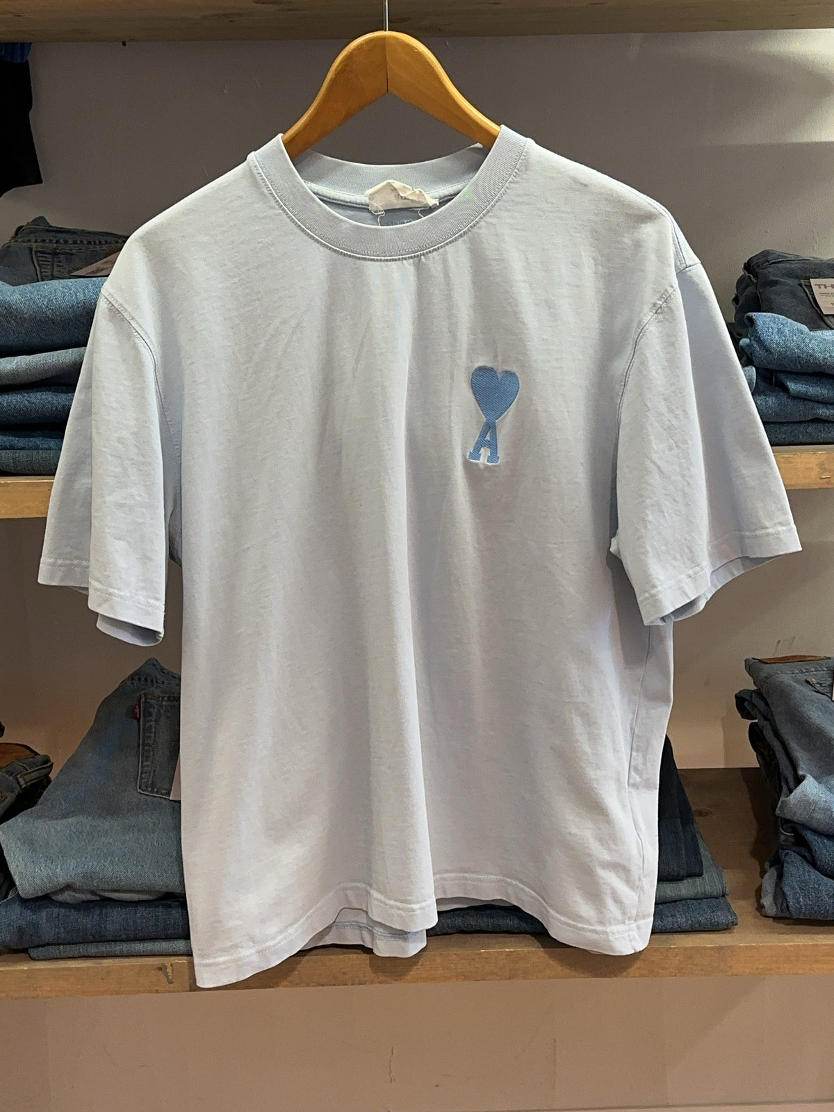 M - Ami Paris Coeur Tone-On-Tone T-shirt