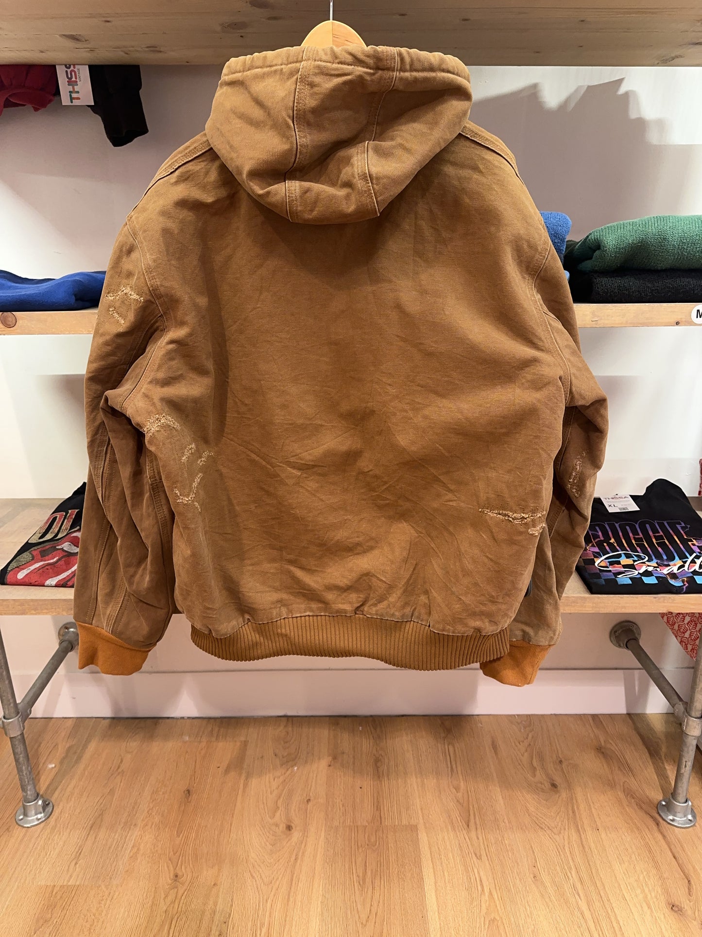 L - Vintage 2000's Carhartt Thermal-Lined Active Jacket “Tan” J131 BRN