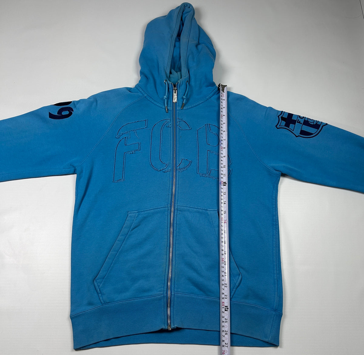 S - Nike FC Barcelona Blue Zip-Up 2012-13 Hoodie