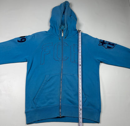 S - Nike FC Barcelona Blue Zip-Up 2012-13 Hoodie