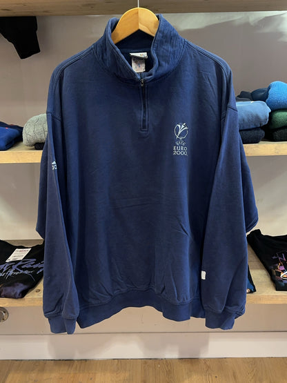 L - Vintage UEFA Euro 2000 Adidas Quarterzip
