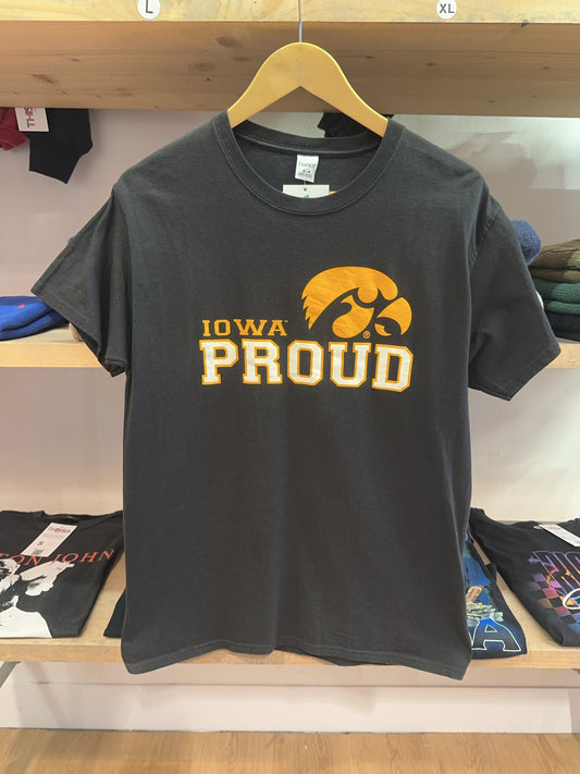 Iowa Hawkeyes Proud Black Graphic T-Shirt
