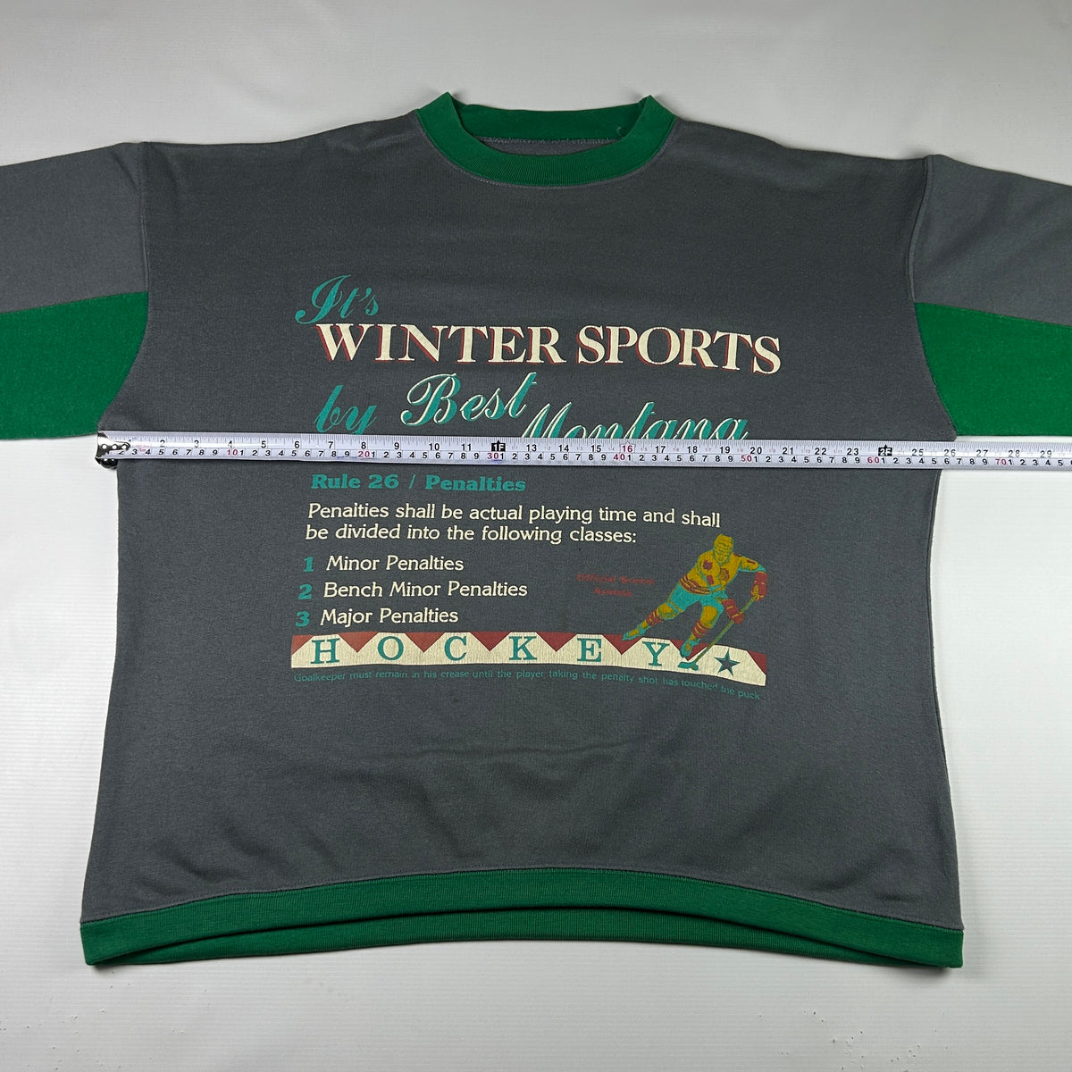 XL - 1990's Best Montana Winter Sports Hockey Sweatshirt