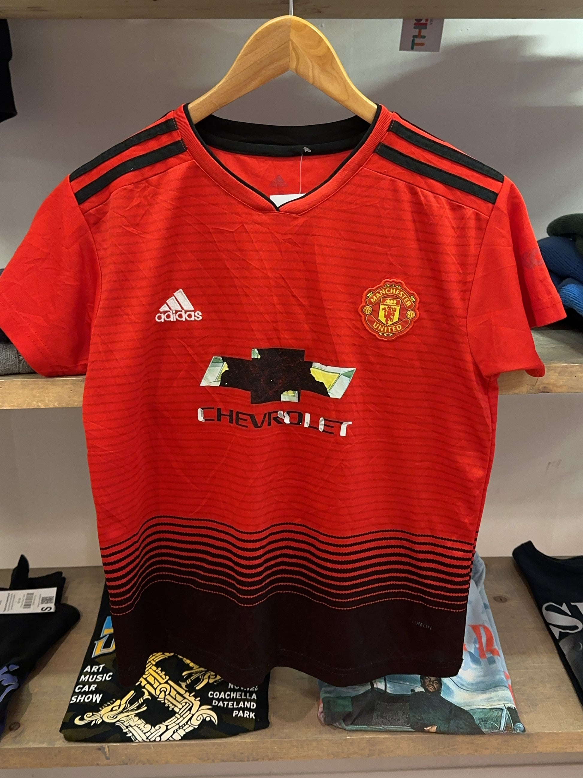 XS - 2018-2019 Manchester United Adidas Home Football Shirt Paul Pogba 6