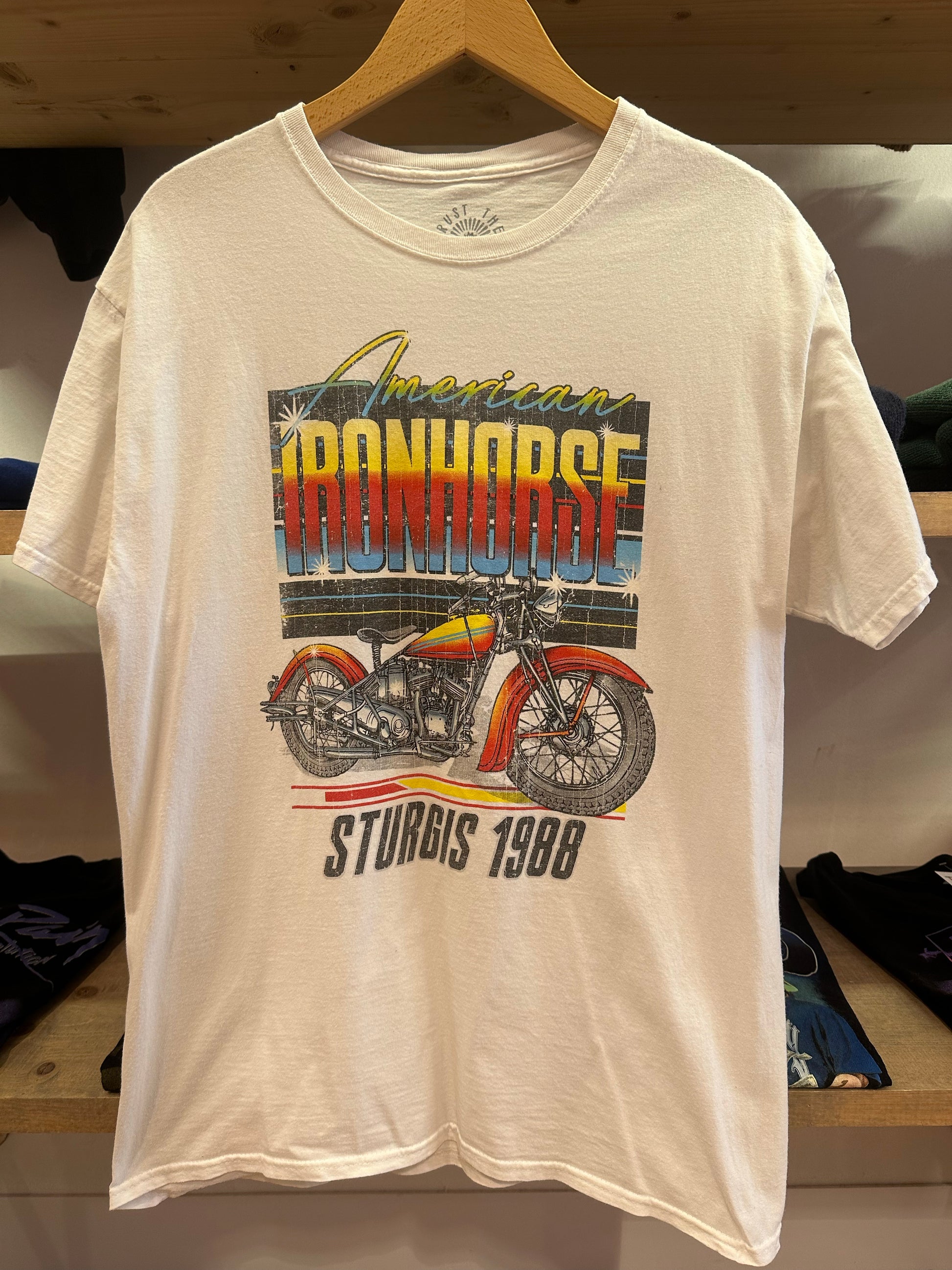 L - American Ironhorse Sturgis 1988 Graphic T-Shirt