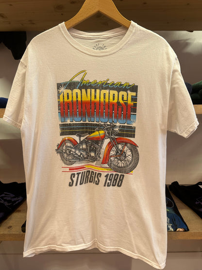 L - American Ironhorse Sturgis 1988 Graphic T-Shirt