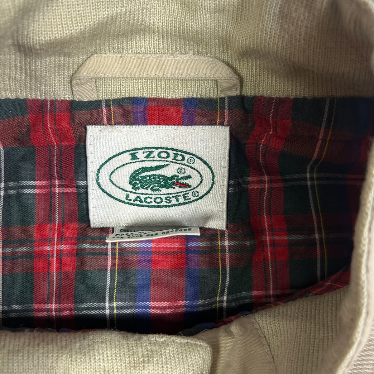 L - Vintage 1990's Lacoste Izod Harrington Jacket