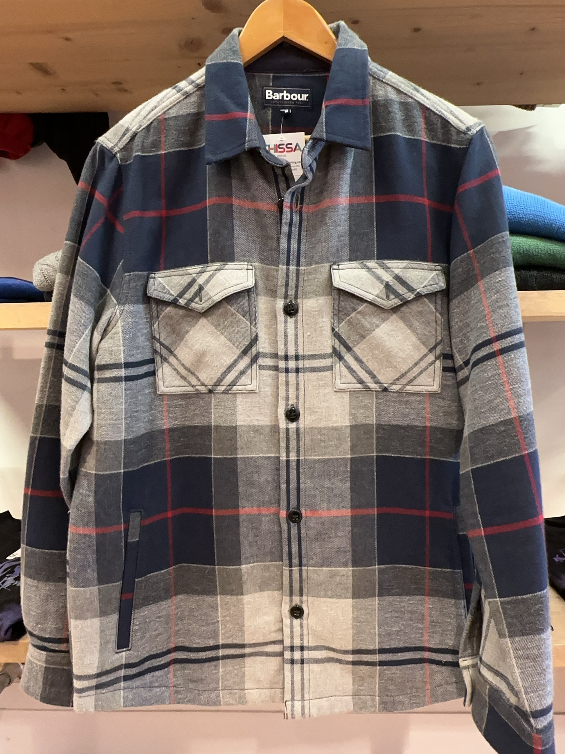 M - Barbour Plaid Button-Up Shirt