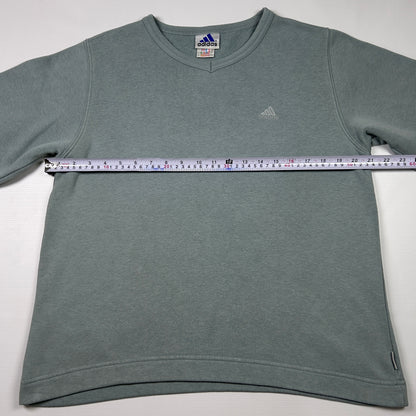 M - 2000's Adidas Gray Long Sleeve Crewneck Sweatshirt