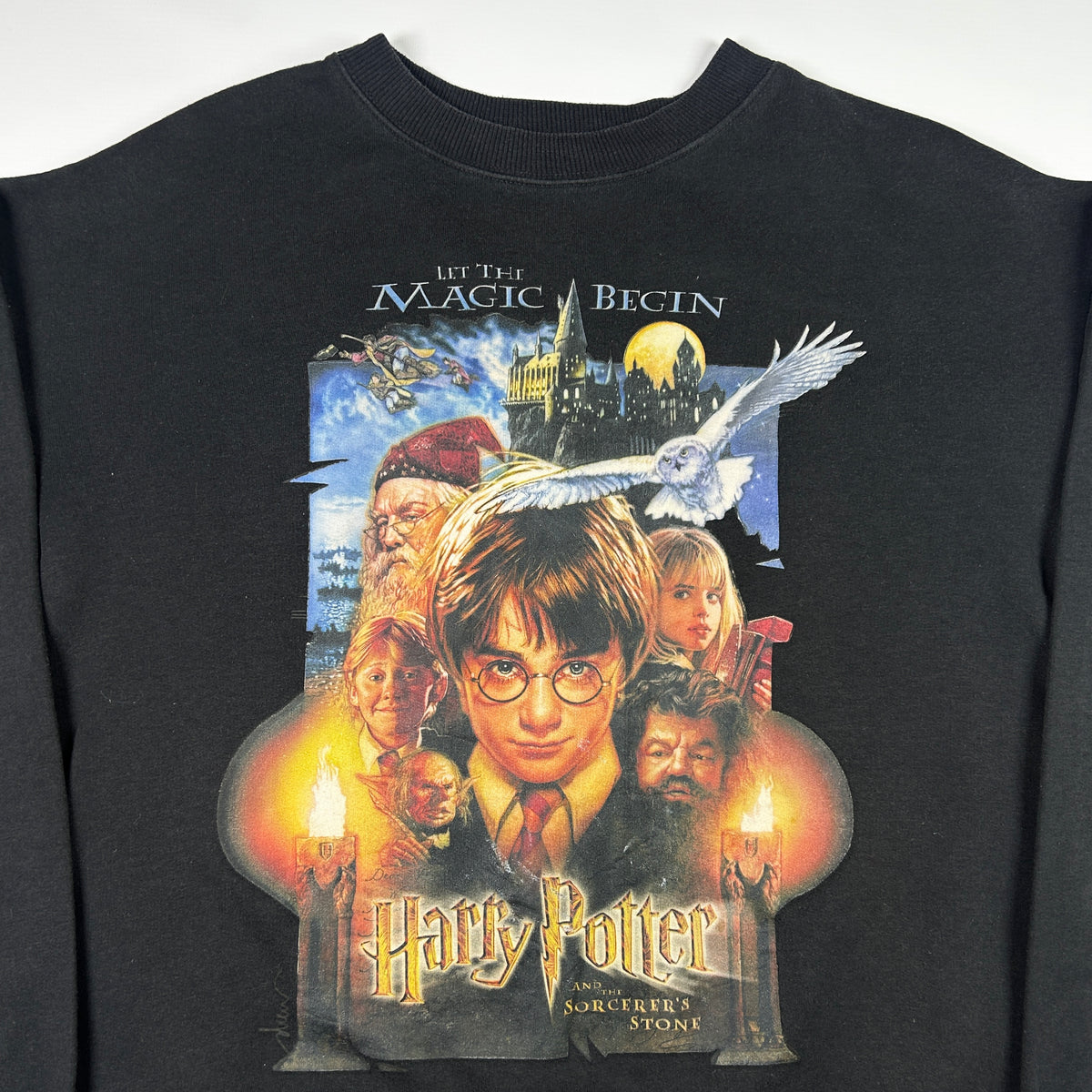 M - 2000's Harry Potter and the Sorcerer's Stone Black Sweatshirt