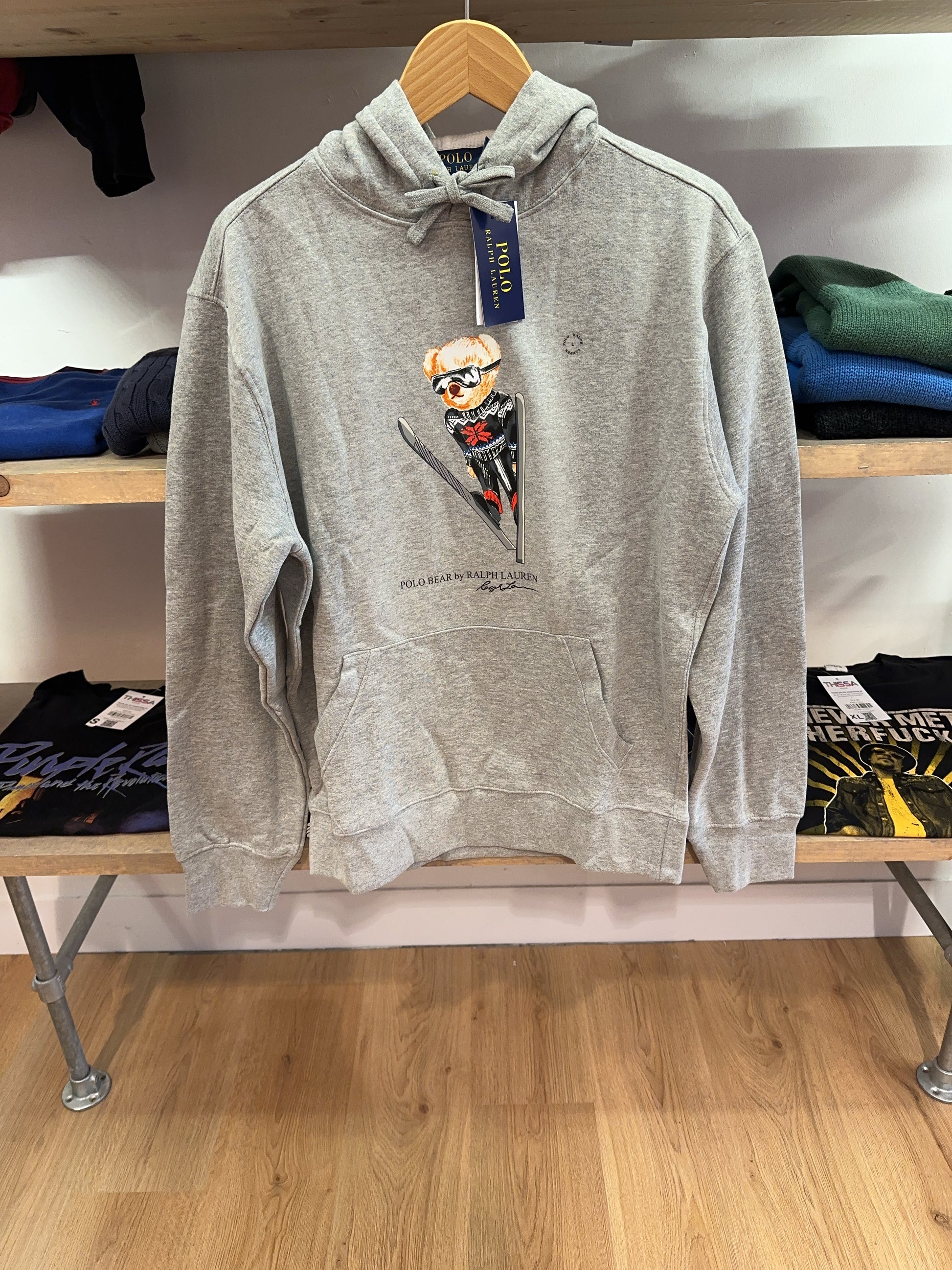 L - Polo Bear Ralph Lauren Hoodie