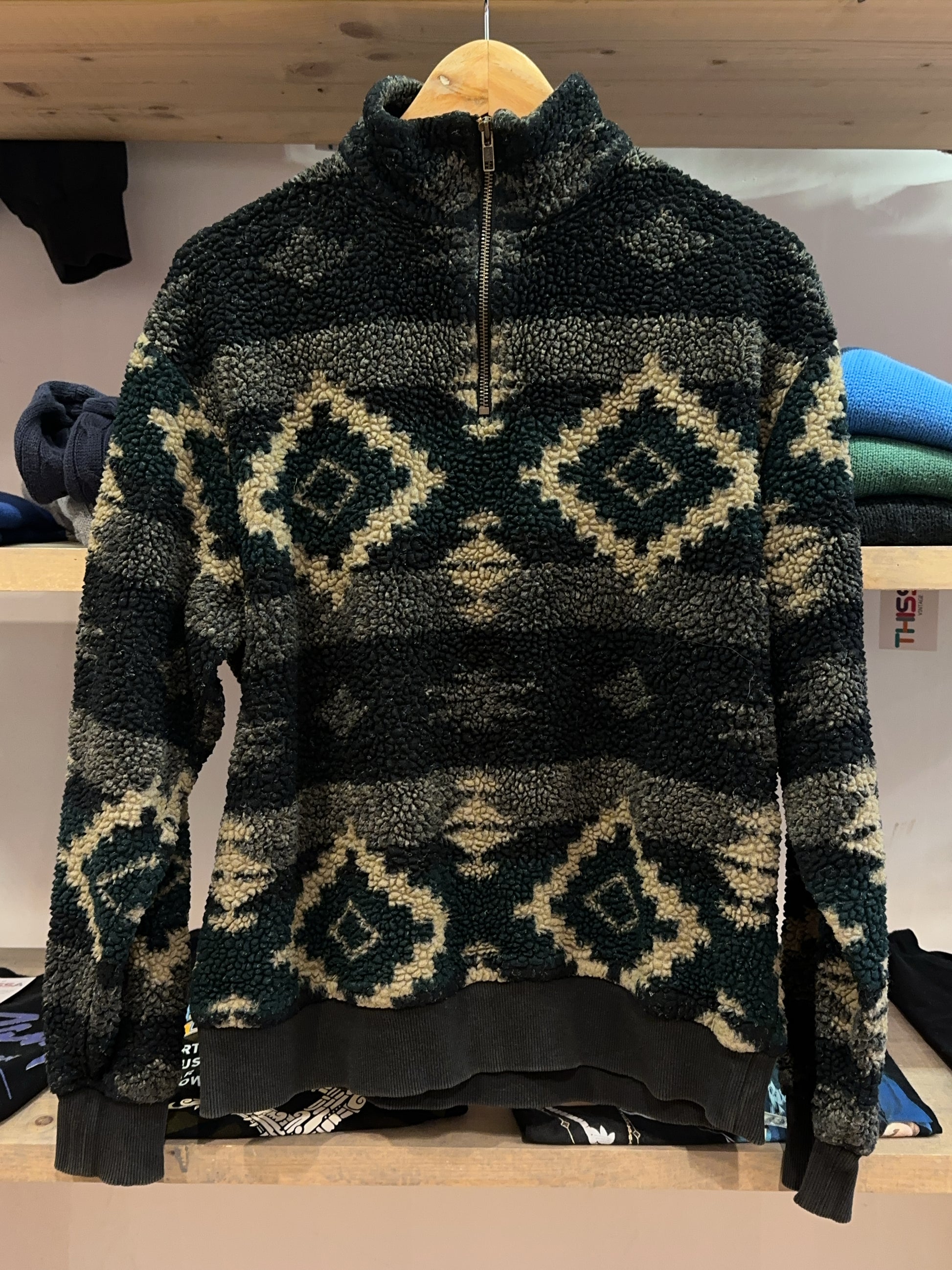 M - Ralph Lauren Fleece Quarterzip Native Aztec