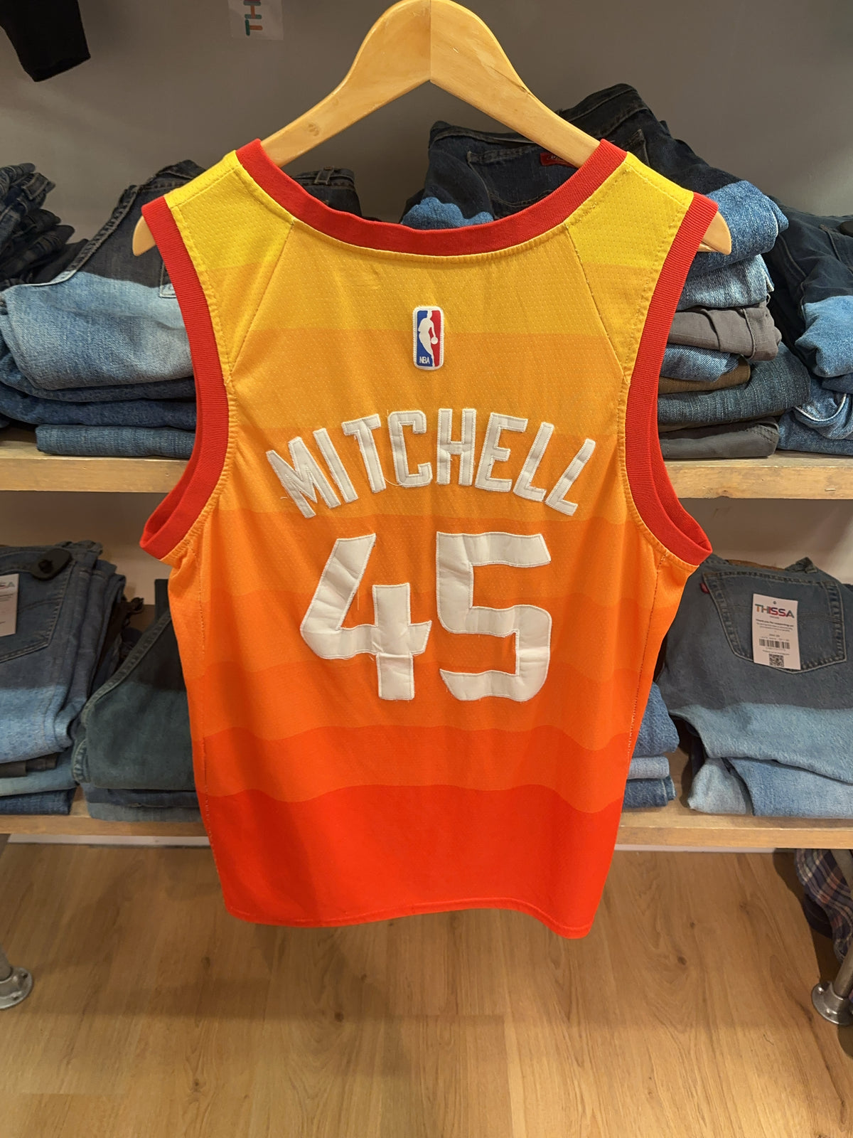 L - Utah Jazz #45 Mitchell Nike NBA Basketball Swingman Jersey
