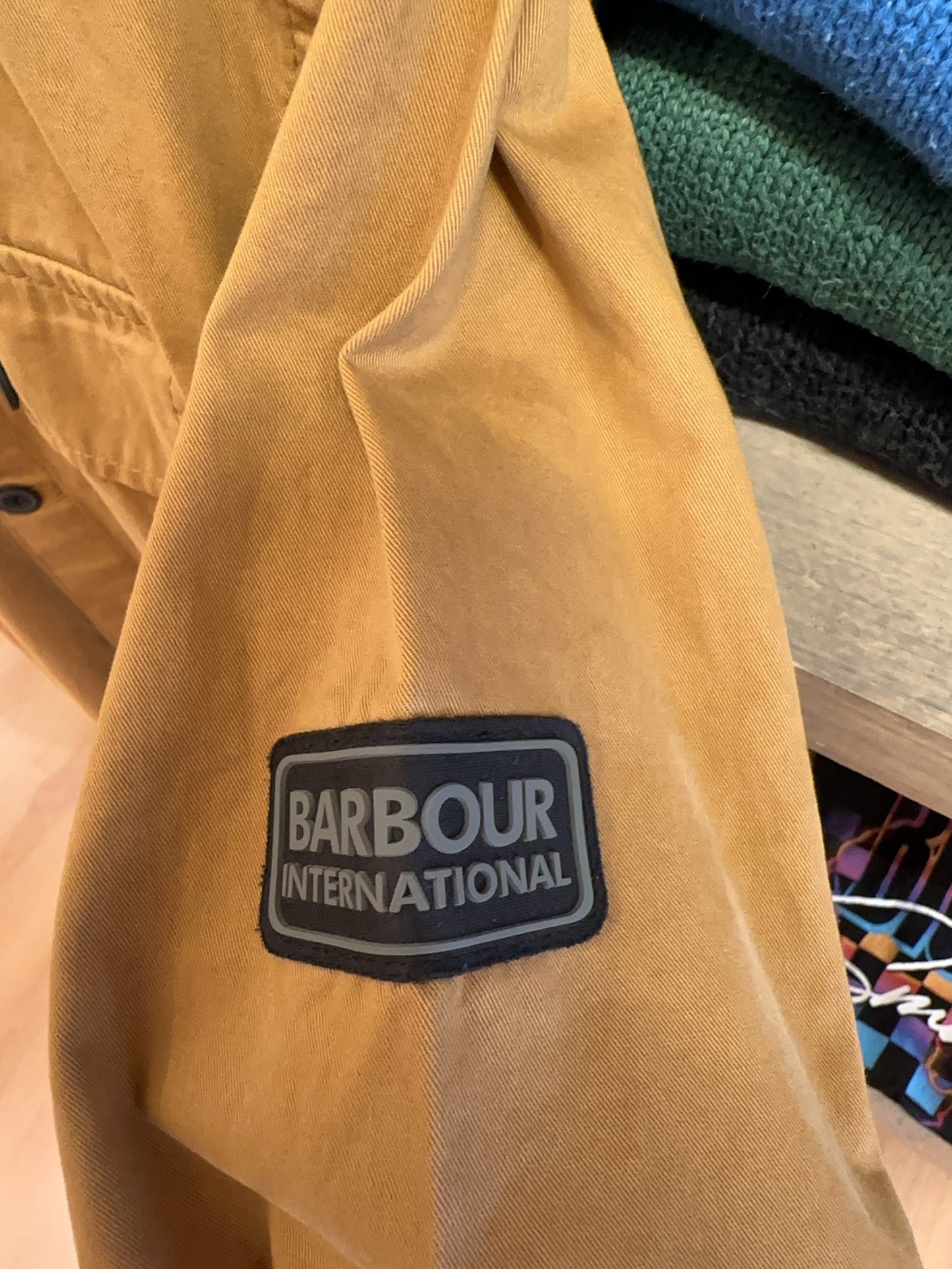 XXL - Barbour International Tan Overshirt Jacket