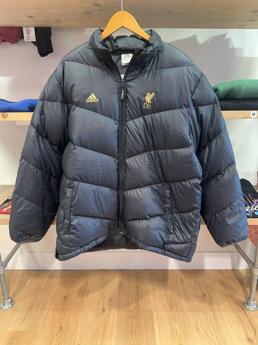 L - Vintage 2010's Liverpool Adidas Puffer Jacket