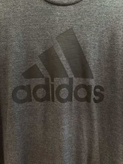 Adidas Dark Heather Gray Logo T-Shirt