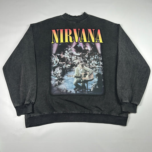 M - 2000's Nirvana Unplugged in New York Vintage Graphic Sweatshirt