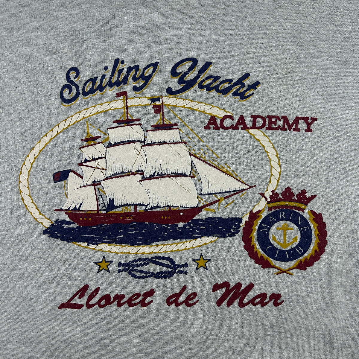 L - Vintage 1990's Lloret De Mar Sailing Yacht Academy Graphic Sweatshirt