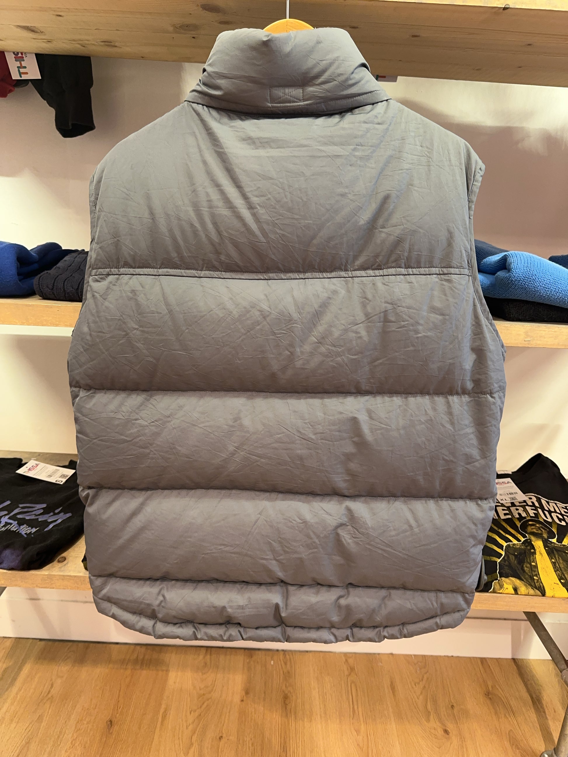 M - Vintage 2000's Nike Silver Puffer Vest