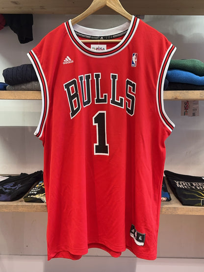 XL - 2010-2011 Chicago Bulls Adidas Home Derrick Rose 1