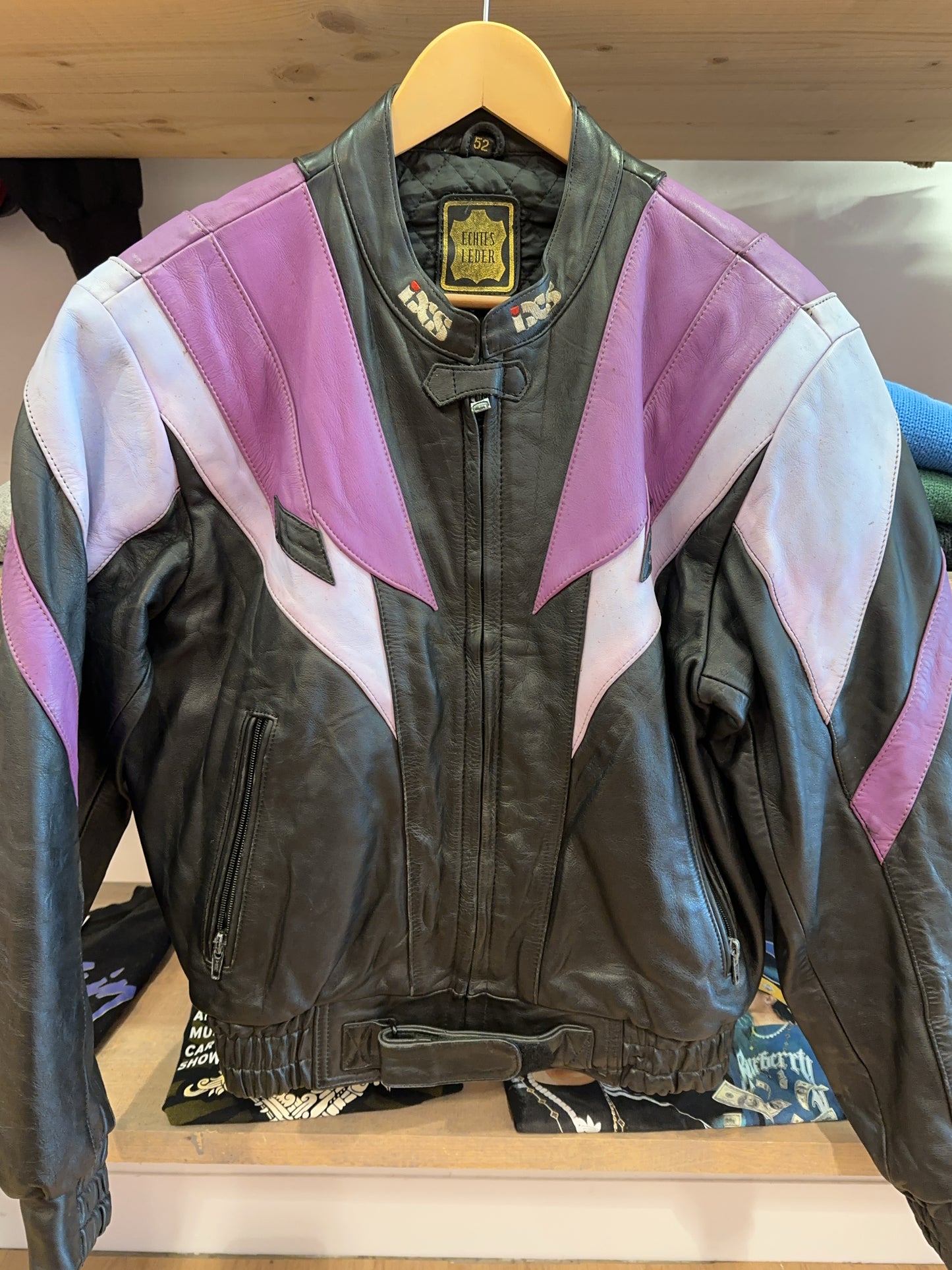 S - Vintage 1990's IXS Rare Vintage Avangarde Racing Moto Leather Jacket