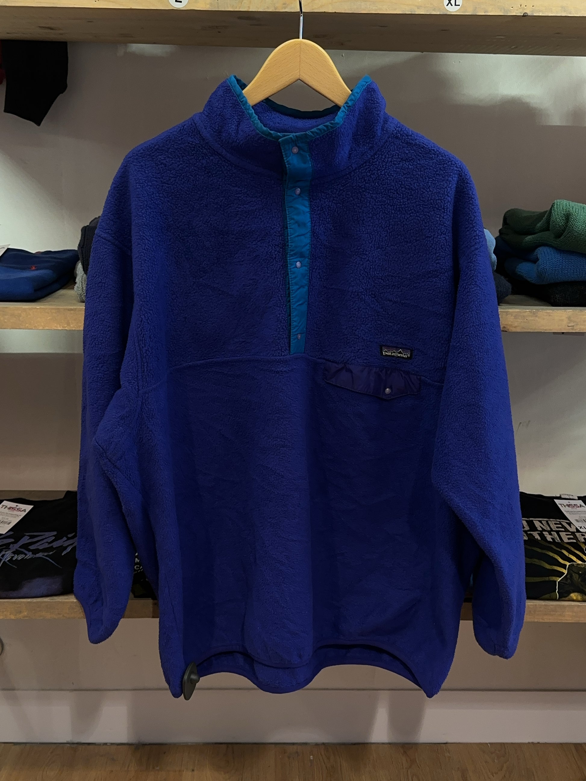 XXL - Vintage 1990's Patagonia Snap-T Fleece Quarterzip