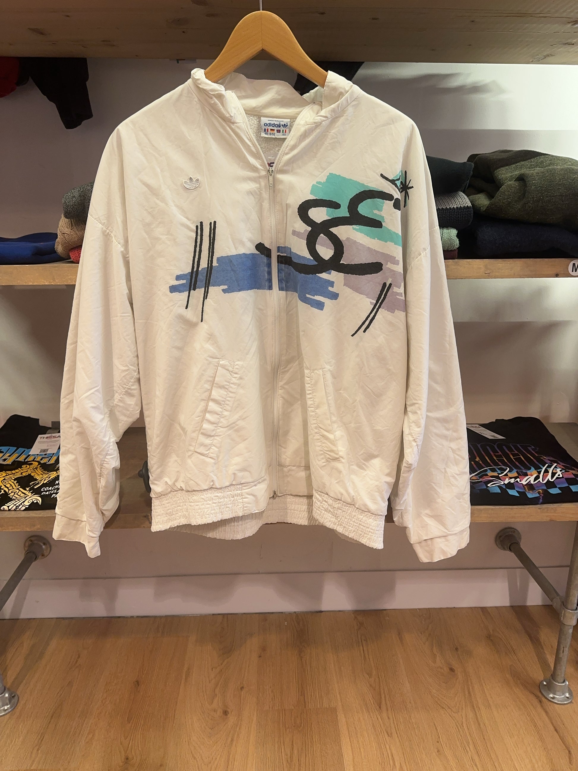 Vintage 1980's Stefan Edberg Tennis Adidas Jacket - M