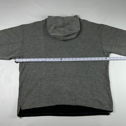 M - 2000's Adidas Training Grey Hooded Pullover Sweatshirt