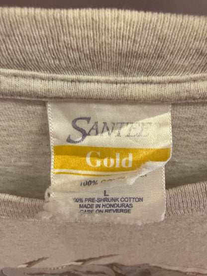 L - Santa Gold Racing Graphic T-Shirt