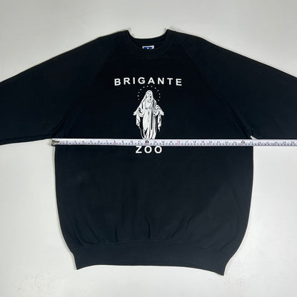 XL - Vintage 1990's Brigante Zoo Graphic Black Crewneck Sweatshirt