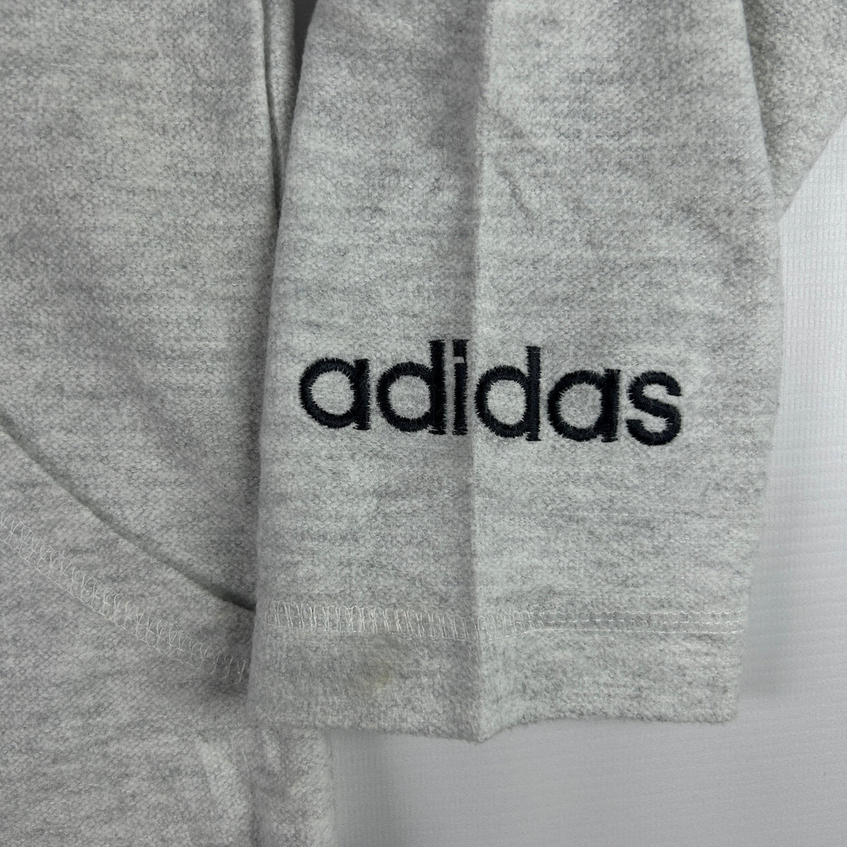 M - 1990's Adidas Grey Streetball Fleece Half-Zip Hoodie