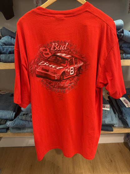 XL - Bud Racing Dale Earnhardt Nascar Red Graphic T-Shirt