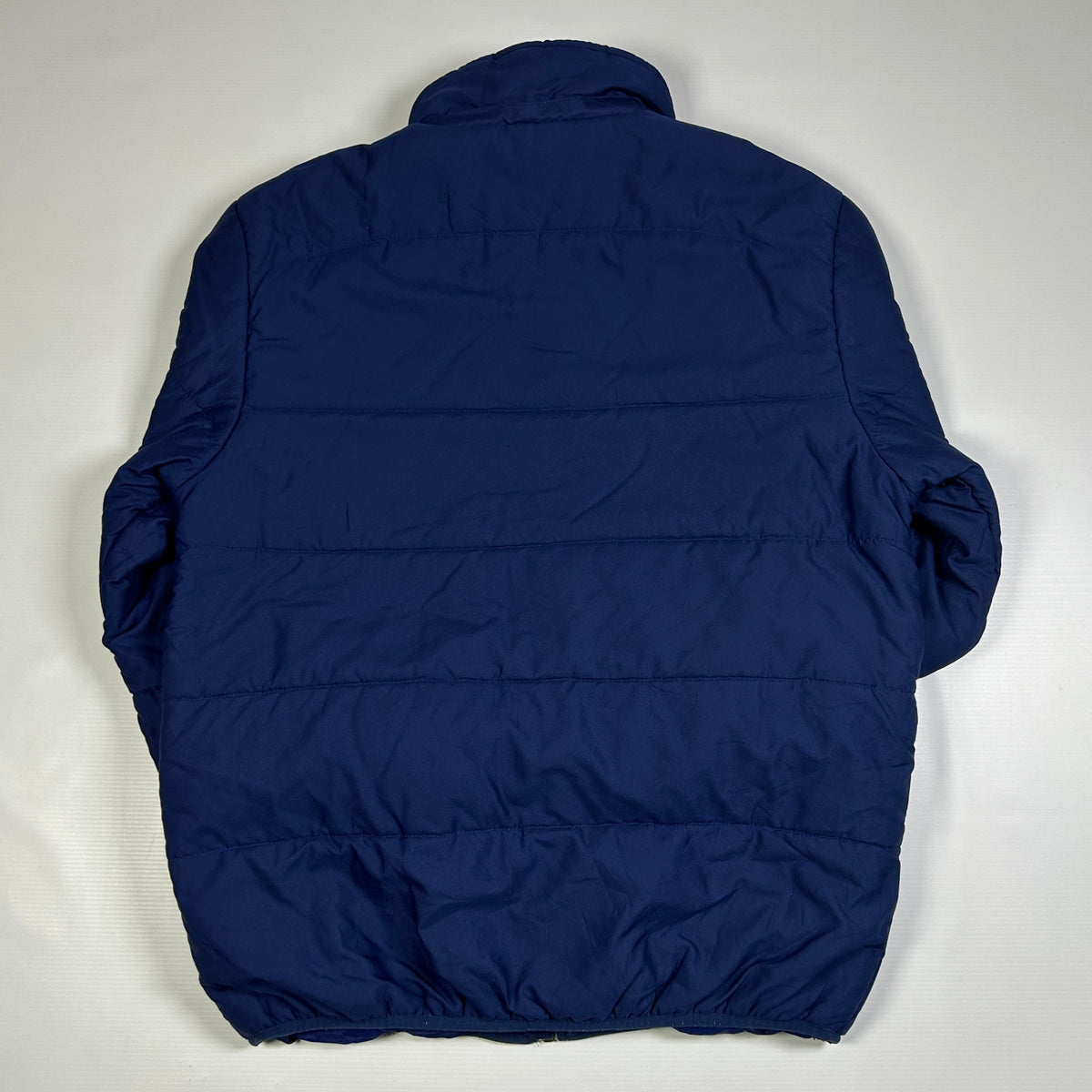 S - Vintage 2000's Adidas Olympique Lyonnais Blue Puffer Jacket