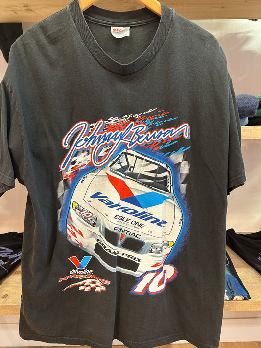 XL - Vintage Johnny Benson Valvoline Racing NASCAR Graphic T-Shirt