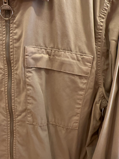 M - Barbour Beige Zip-Up Lightweight Jacket