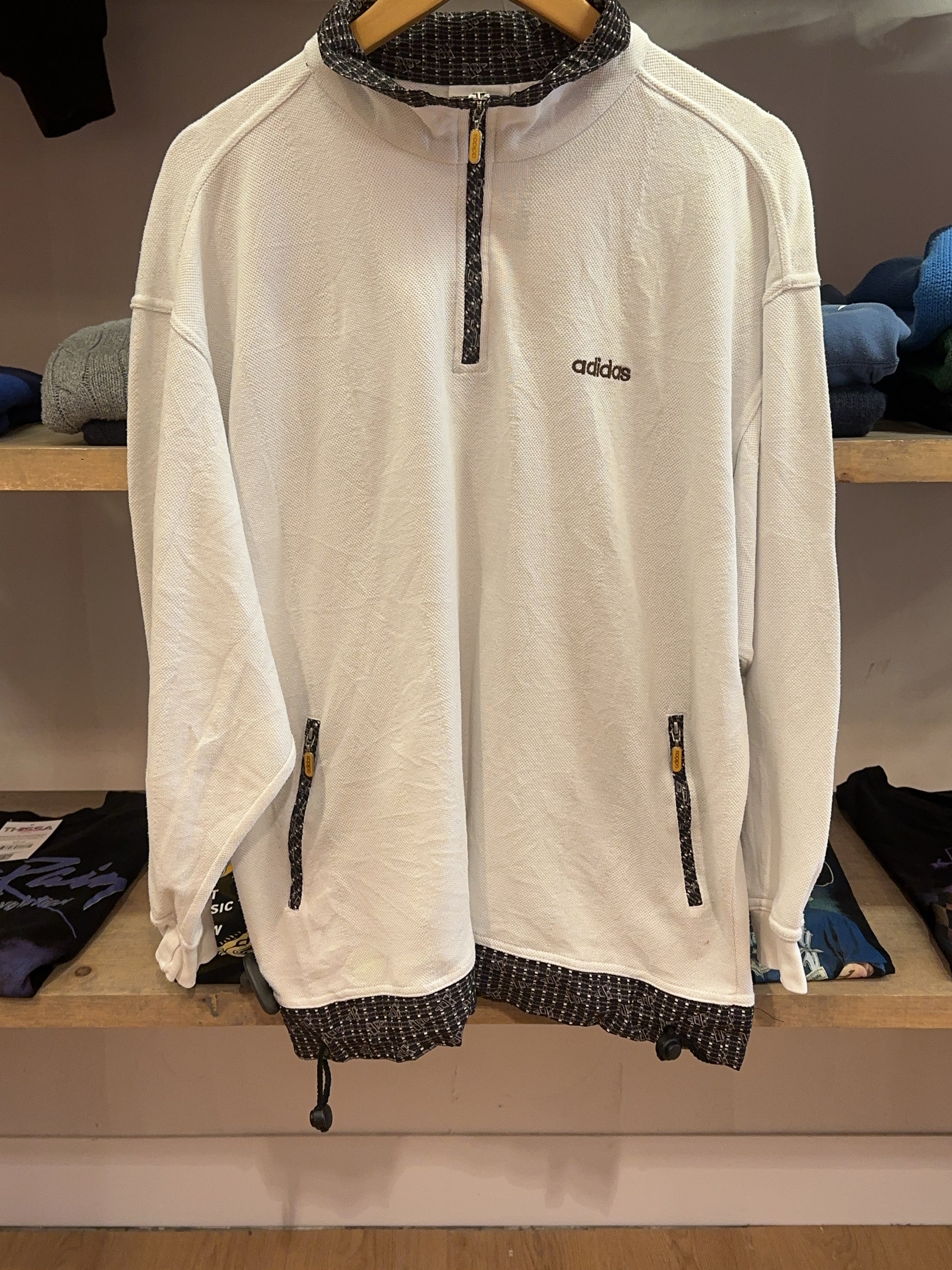 M - Vintage 1990's Adidas Quarterzip