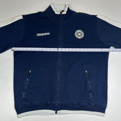 XL - Vintage 1990's Kappa Men’s Navy Zip-Up Track Jacket