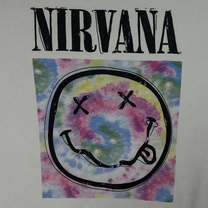 L - Nirvana 2000's Tie-Dye Smiley Graphic Sweatshirt