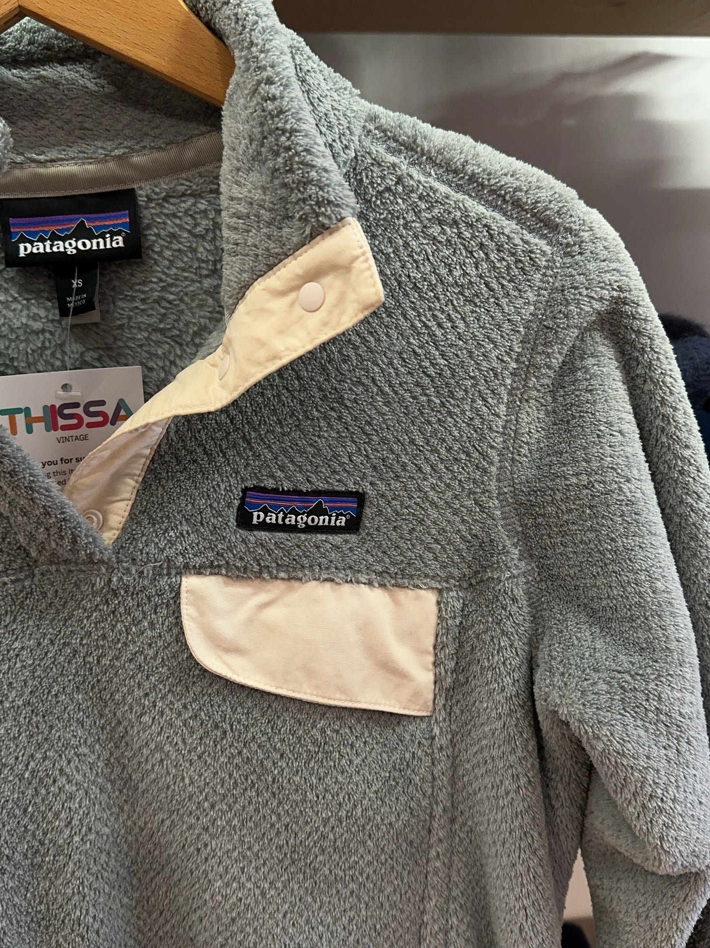 Patagonia Grey Snap-T Fleece Pullover - XS