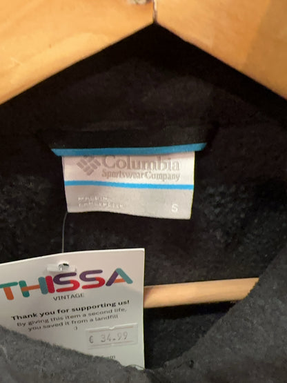 Columbia Black Full-Zip Fleece Vest - S