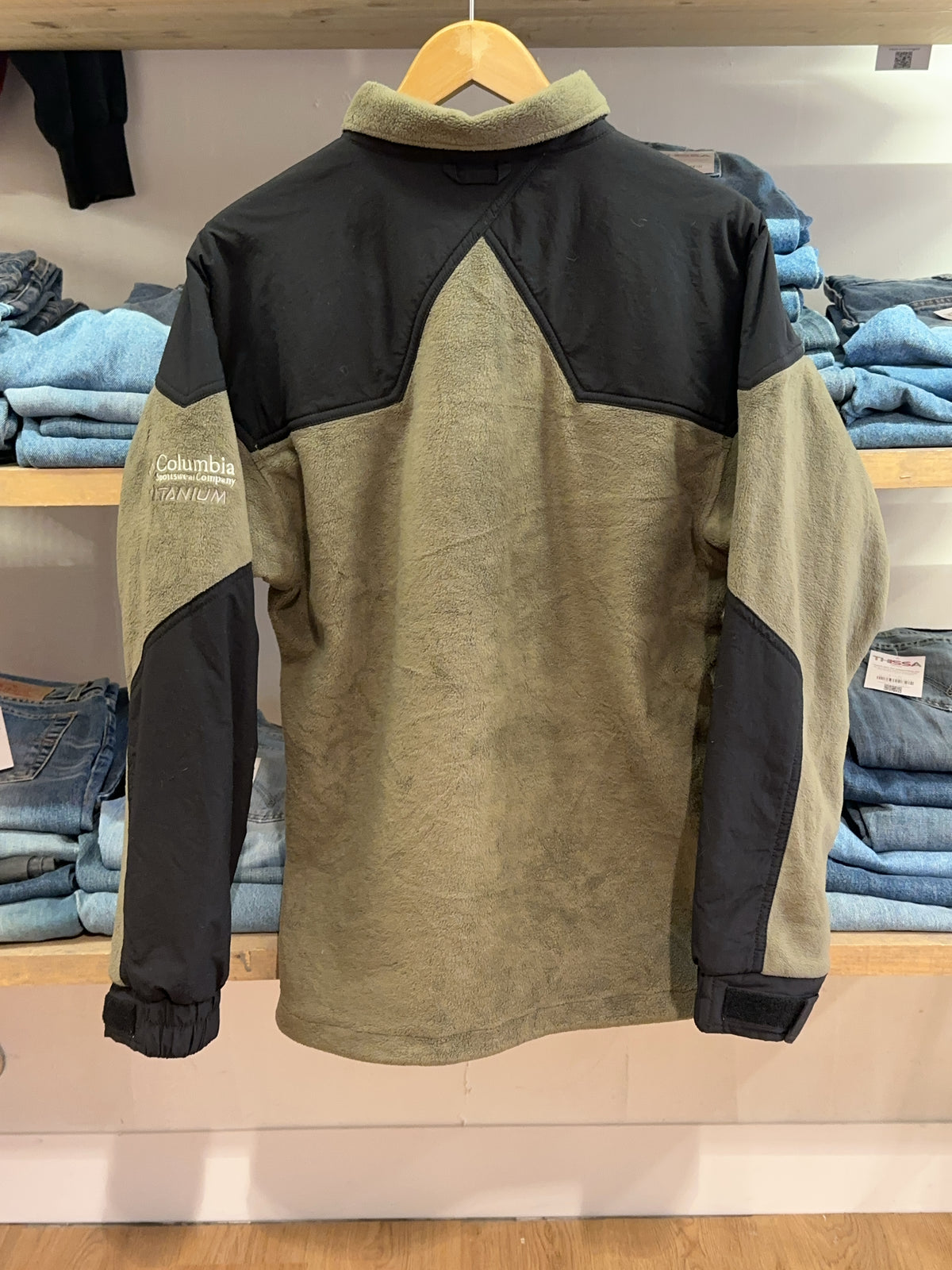 S - Columbia Quarterzip Titanium Fleece