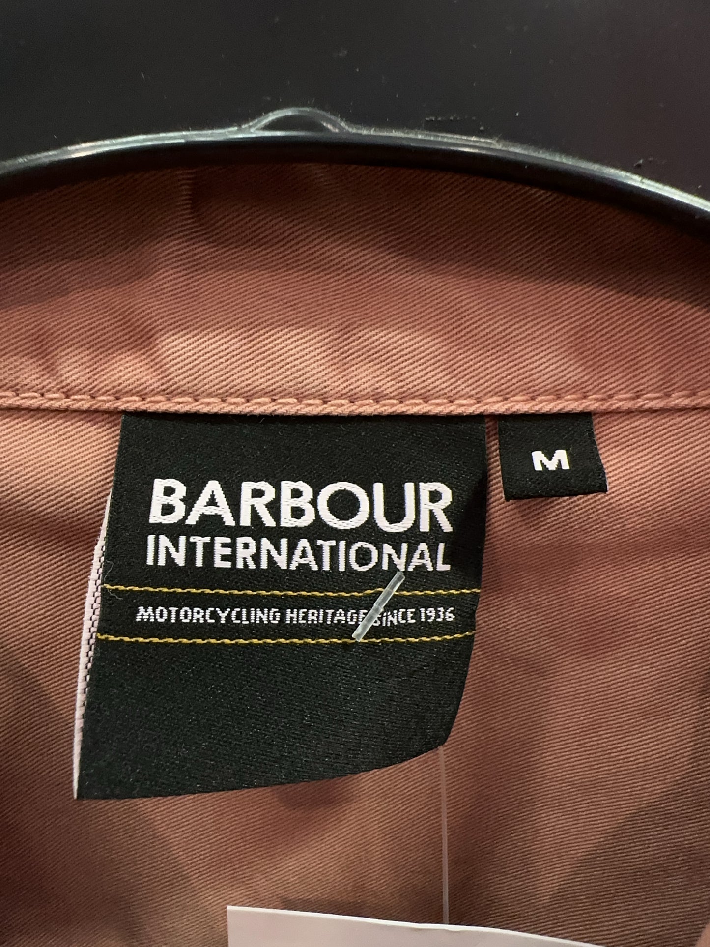 M - Barbour International Men's Pink Overshirt Jacket