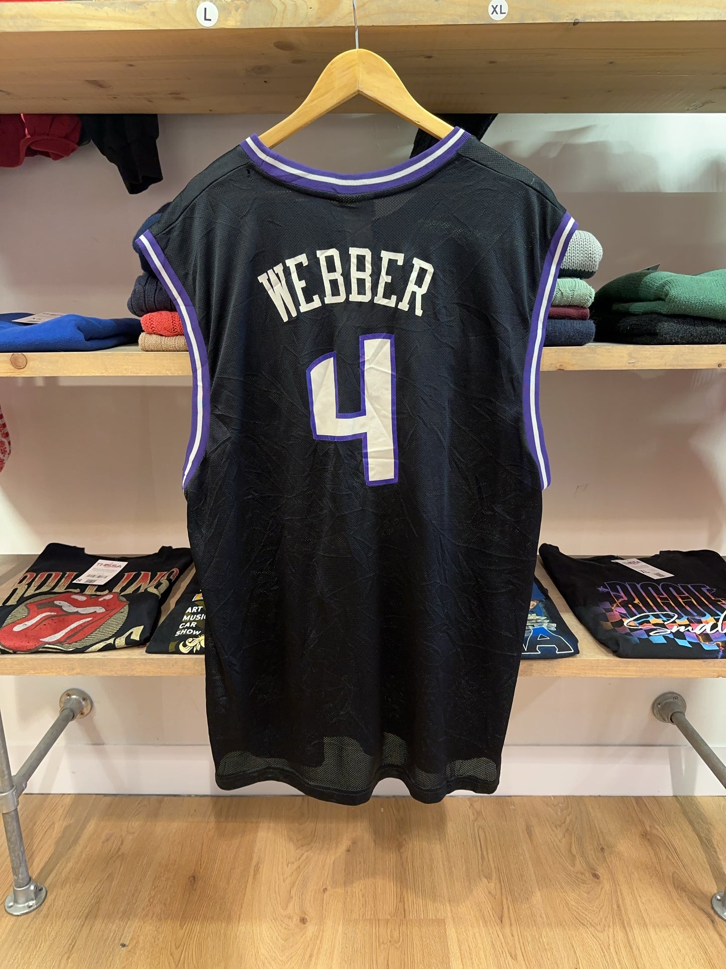 XL - 2001-2006 Sacramento Kings Reebok Basketball Jersey Webber #4