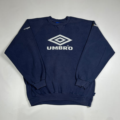 XL - Vintage 1990's Umbro Navy Crewneck Sweatshirt
